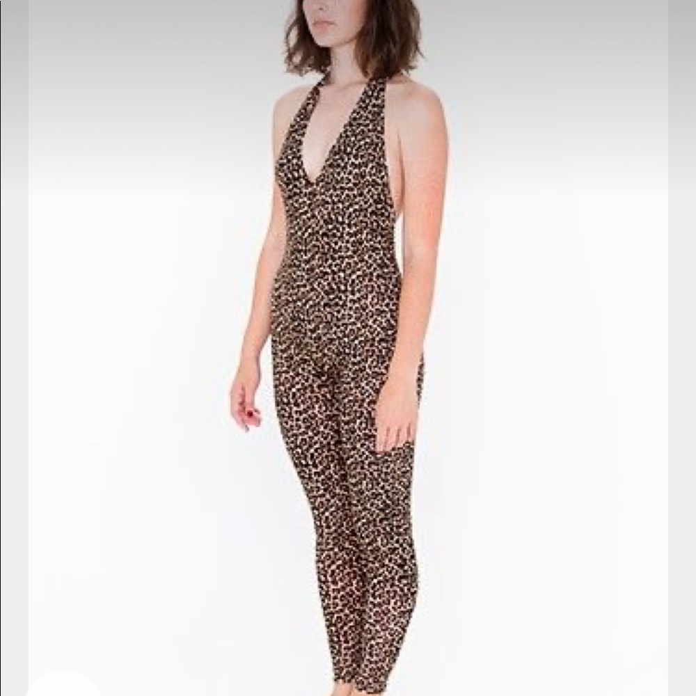 American Apparel Leopard Print Body Suit